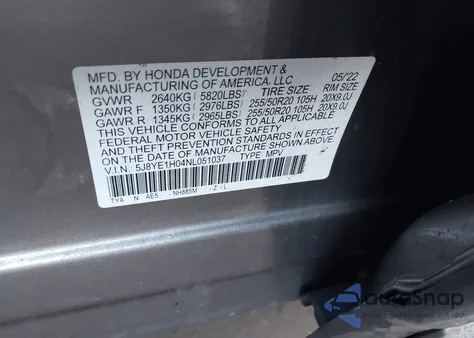 2022 Acura Mdx A-Spec Package z USA, uszkodzony, nr VIN 5J8YE1H04NL051037